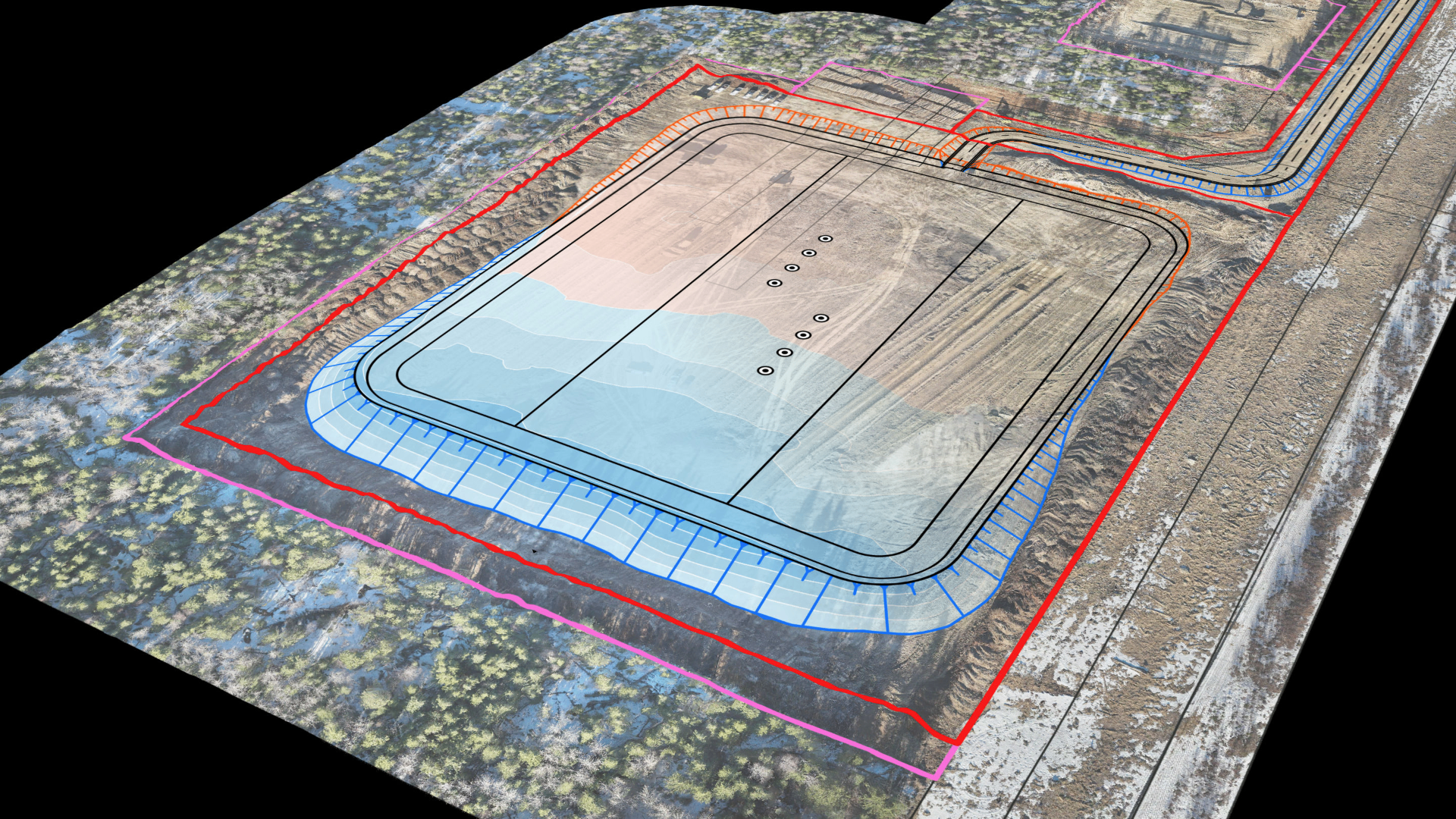 Grading View Layout Civil Design & Grading | Compass Geomatics